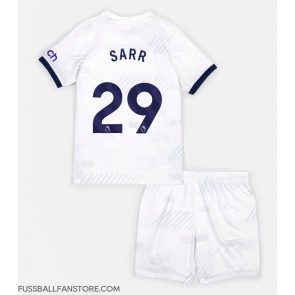 Tottenham Hotspur Pape Matar Sarr #29 Replik Heimtrikot Kinder 2023-24 Kurzarm (+ Kurze Hosen)